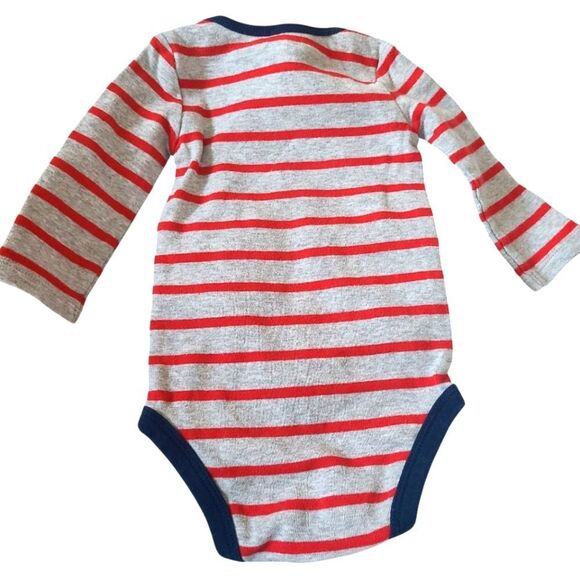Multi-Brand Onesies Set Of Three Multi-Colored Stripes Sz 3 - 6 Mos - Picture 8 of 14